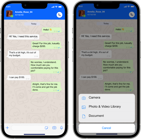 Chat with Customers