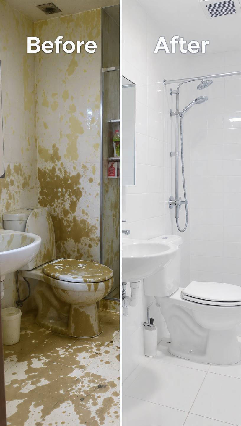 bathroom cleaning